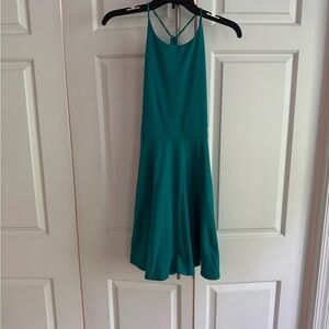 Susana Monaco Teal Backless Dress